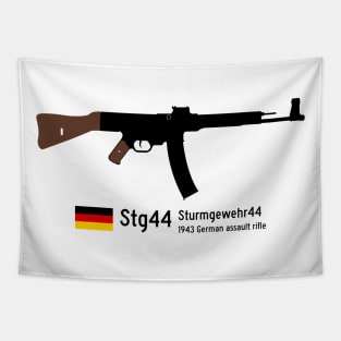 Stg44 Sturmgewehr44 or Mp44 Historical 1943 German assault rifle black. Tapestry