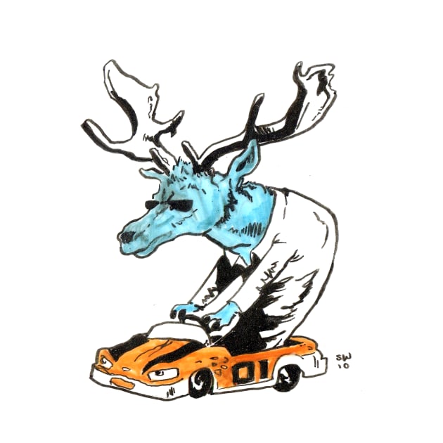 Driving Deer by CoolCharacters