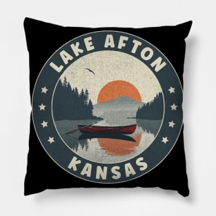 Lake Afton Kansas Sunset Pillow