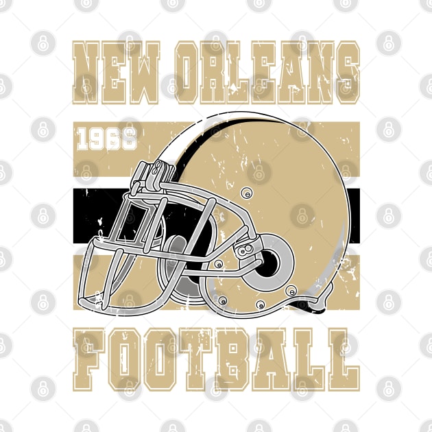 New Orleans Retro Football by Arestration