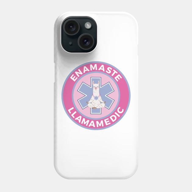 Funny EMS EMT Llama Paramedic First Responder Gift Medic Phone Case by DoubleBrush