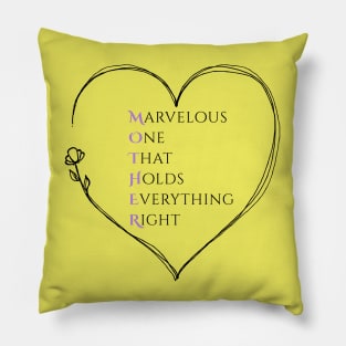World's Best Mother Acrostic - Mother's Day Gift Pillow