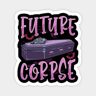 Future Corpse Funny Coffin Pastel Emo Goth Magnet