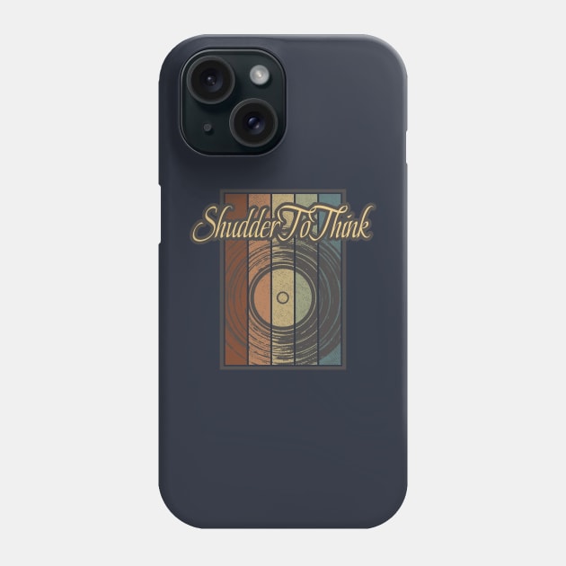 Shudder To Think Vynil Silhouette Phone Case by North Tight Rope