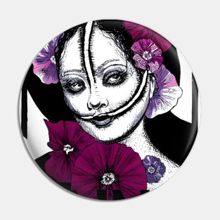 Japanese Horror Kuchisake Onna Streetwear Pin