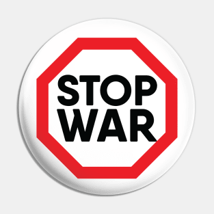 Stop war, I stand with Ukraine Pin