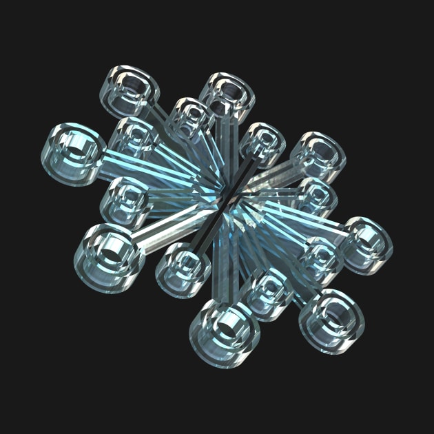 3D Snowflake by Shadowbyte91