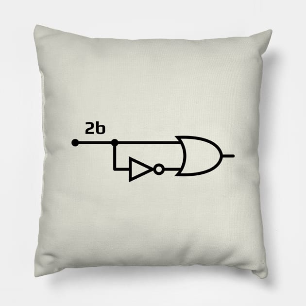 To Be Or Not To Be Electrical Engineering Circuit Pillow by codeclothes