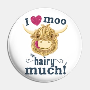 Scottish Highland Cow Love! Pin