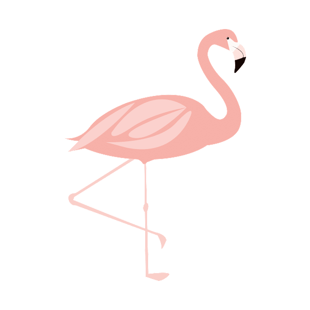 Tropical Pink Flamingo by Vaeya