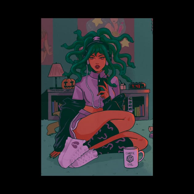 Medusa Baddie by tonireneaart