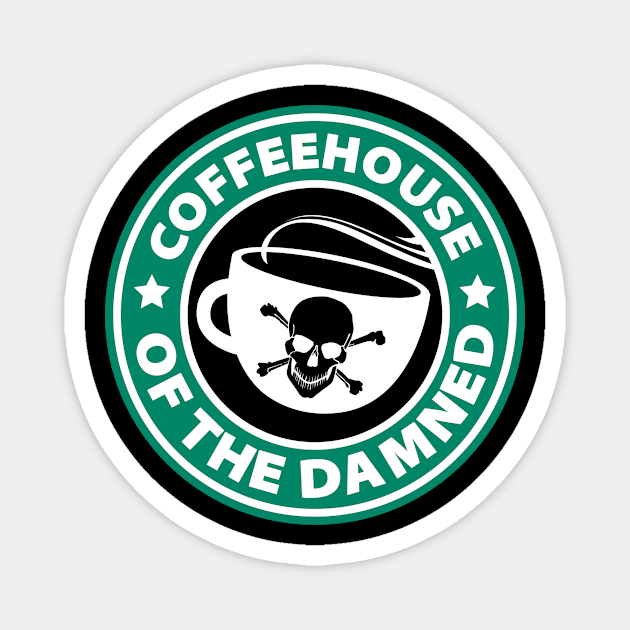 Coffeehouse of the Damned Fun logo Magnet by kcords