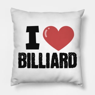 I love billiard Pillow