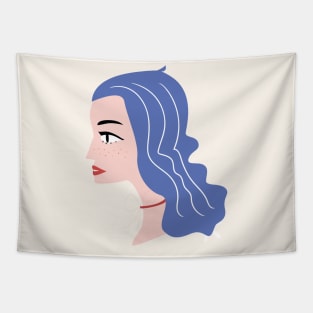 Beautiful Women Face Tapestry