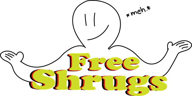 Free Shrugs Kids T-Shirt by Ninjaroll