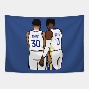 Steph Curry x D'angelo Russell - Golden State Warriors Tapestry