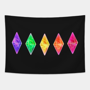 5 colors plumbob sims 4 Tapestry