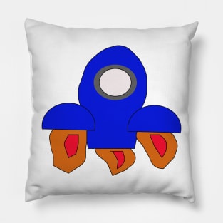 Rocket vector illustration Pillow