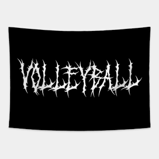 Volleyball Metal Face Typography Tapestry