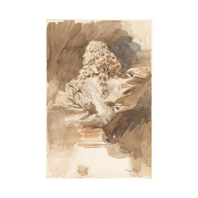 Rare Wash Drawing by Giovanni Boldini by Lounge King