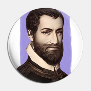 Italian Composer Giovanni Pierluigi da Palestrina illustration Pin