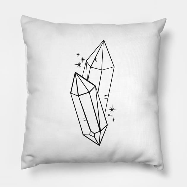 Crystal Art T-Shirt Pillow by OgogoPrintStudio