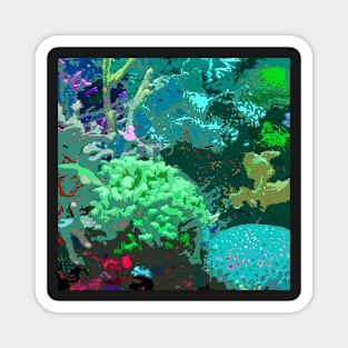 Coral Reef Anacapa Blue Magnet