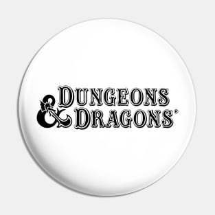 Dungeons and Dragons Retro Logo Pin