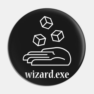 Wizard.exe - Magical Aesthetic Vaporwave Pin