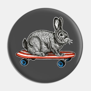 Skate Bun Pin