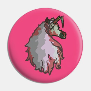 Zombie Unicorn Pin