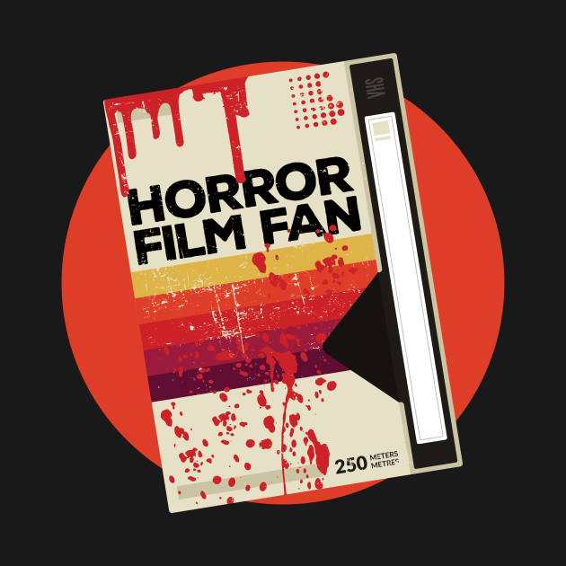 Horror Film Fan // Retro Scary Movie VHS by SLAG_Creative