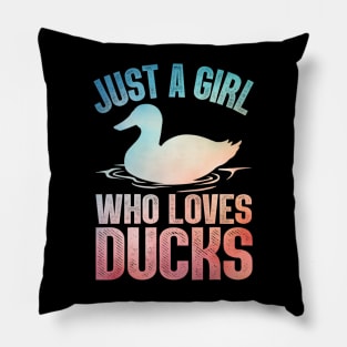 Cool Duck Girls Rubber Duck Yellow Mandarin Ducks Pillow