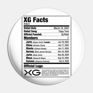 XG Nurtitional Facts 2 Pin