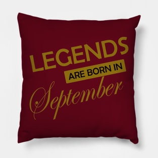 Legends are born in .. gold design Pillow