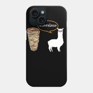 funny hungry llama Phone Case