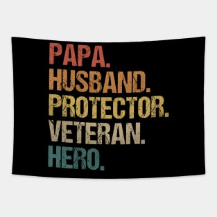 Papa Husband  Protector Veteran Hero Tapestry