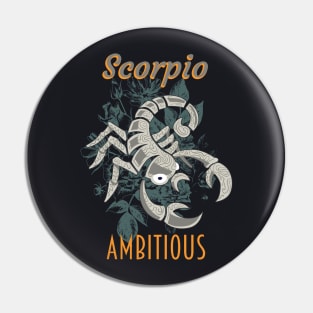 Scorpio sign of the zodiac Pin