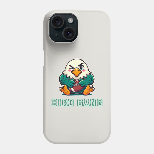 Philadelphia Eagles Bird Gang Cute Kawaii [Green] Phone Case by Curious Sausage