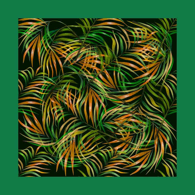 Colorful Tropical Fronds by StudioGrafiikka