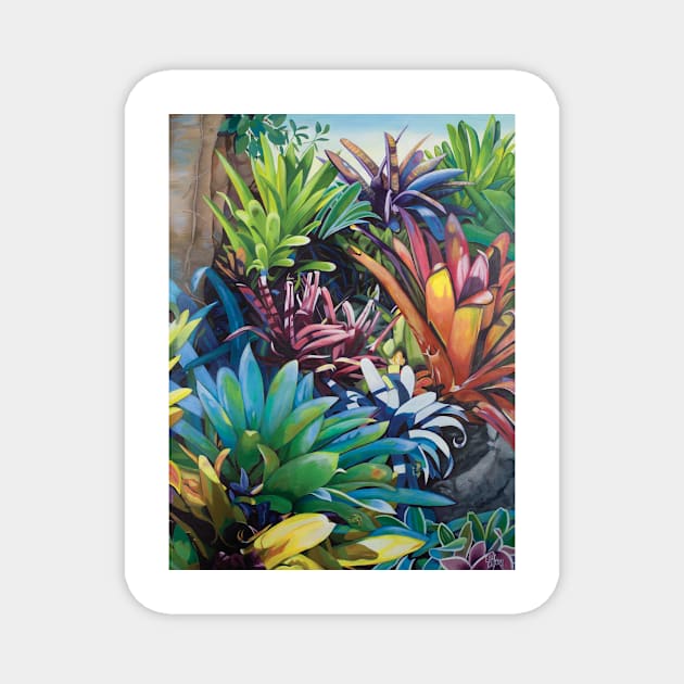 Bromeliad Oasis 2 Magnet by artbyelly