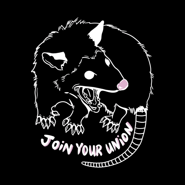 JOIN YOUR UNION (IN WHITE) by TriciaRobinsonIllustration
