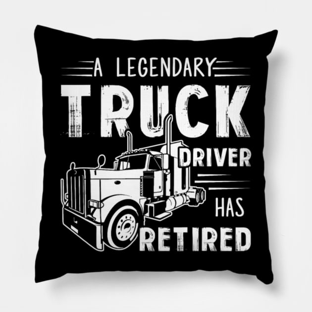 Funny Trucker 18 Wheeler Truck Driver Gift - Trucker - Pillow