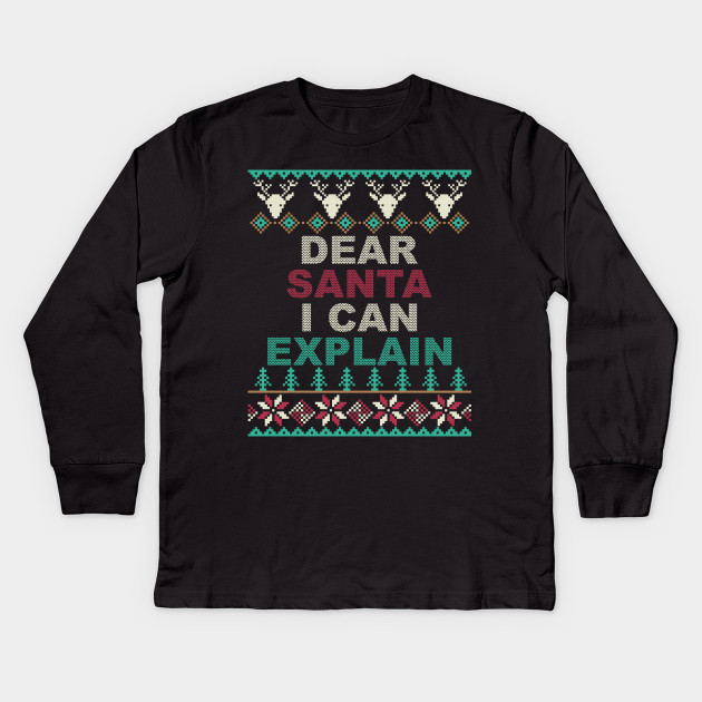 santa i can explain sweater