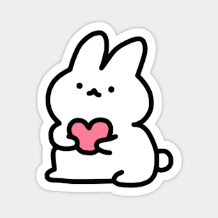 Cute Bunny Love Magnet