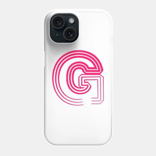 Future Typo 2 - 3D Letter G Phone Case