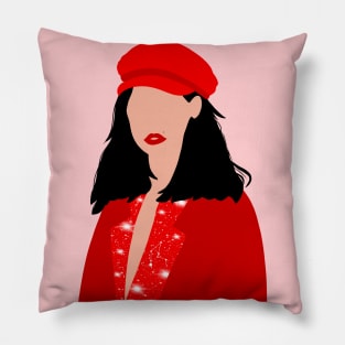 Red lady 1 Pillow