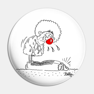 white clown Pin