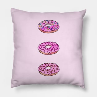 Pink Donuts Pillow