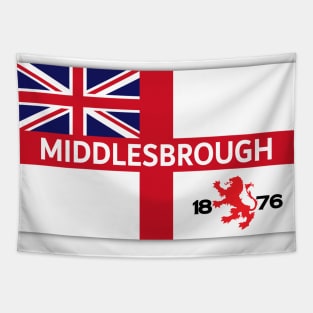 England On Tour Middlesbrough Football Fan Flag Design Tapestry